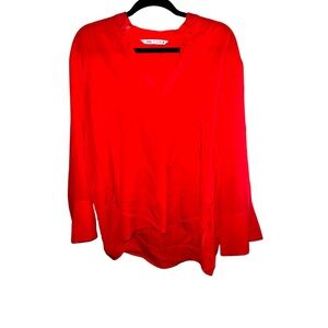 𝐙𝐀𝐑𝐀 | RED LONG SLEEVE TOP